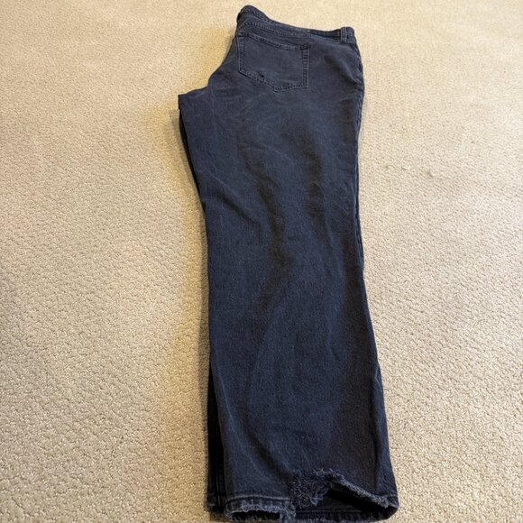 Abercrombie & Fitch 90s Straight Ultra High Rise Size 37L / 24L Long Black Plus - Picture 5 of 13